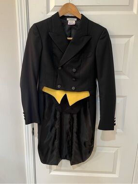 Shadbelly Grand Prix Coat Ladies Sz. 10R Black Removable Double sided Points EUC